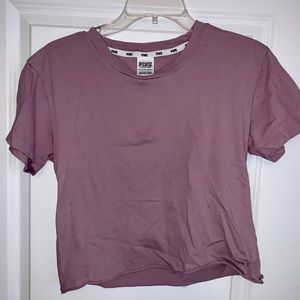 Victorious secret pink cut off tee size xs